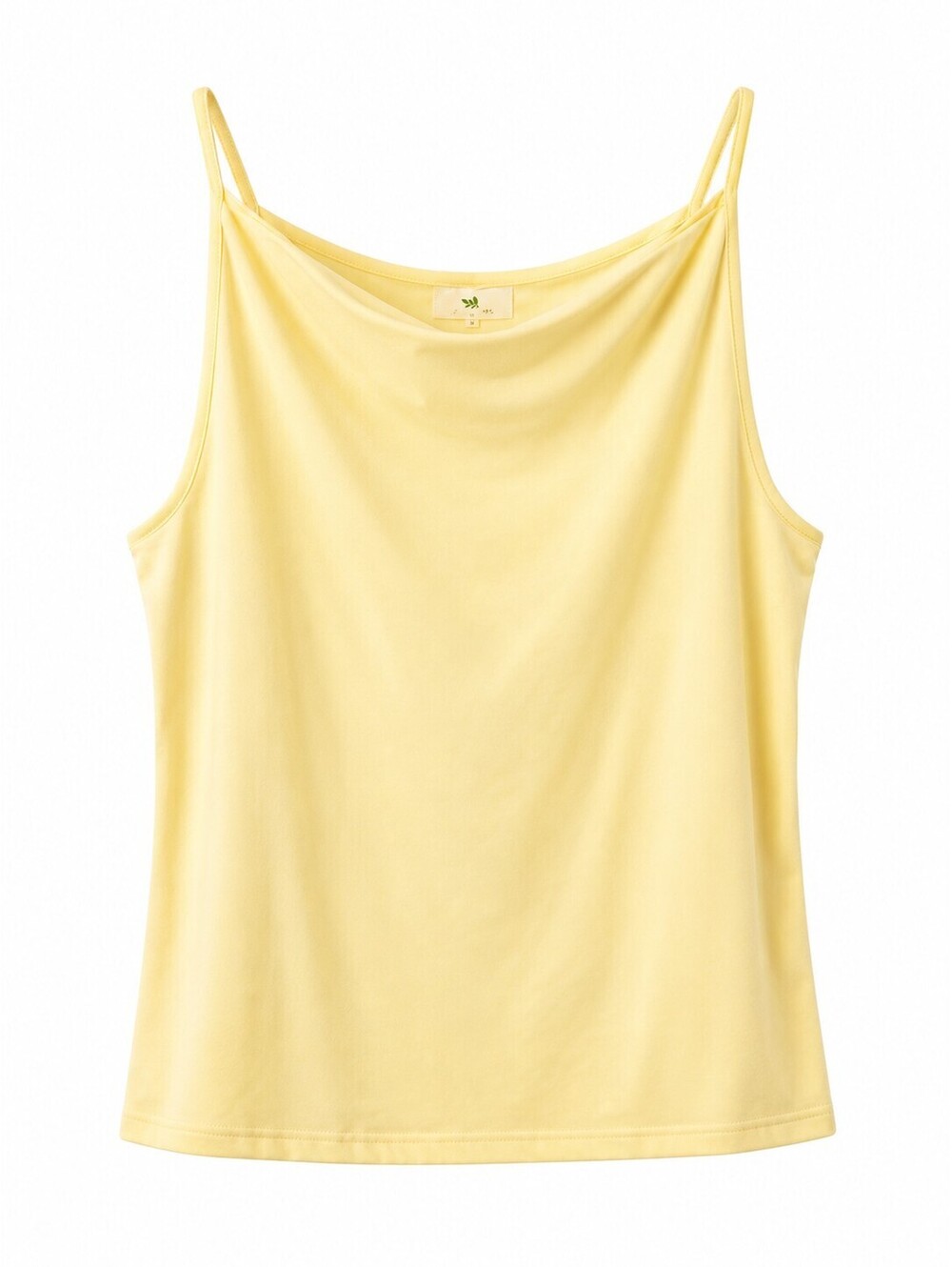 Live in the Moment Yellow Sleeveless Cowl Neck Tank Top Size Large